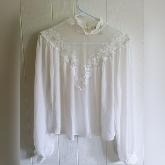Forever 21 Tops - Forever 21 Contemporary | White Long Sleeve Blouse